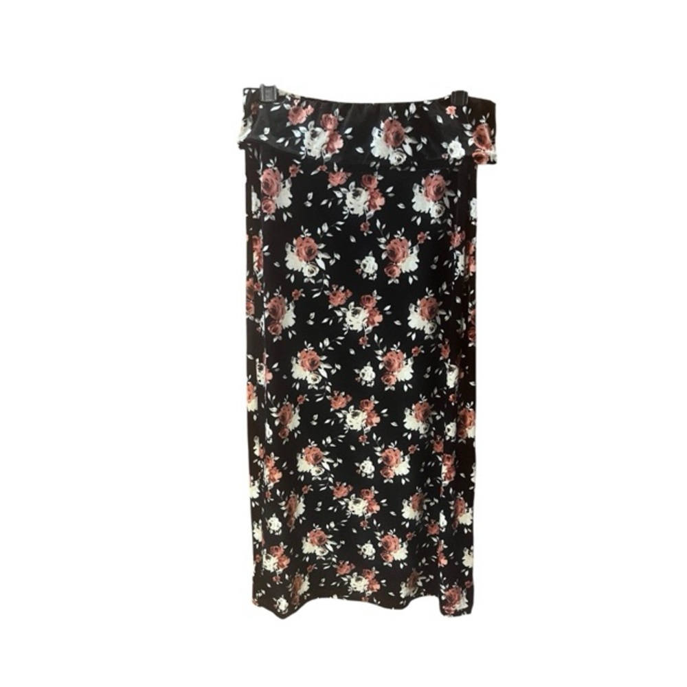 Earthbound Velvet Floral Maxi Skirt